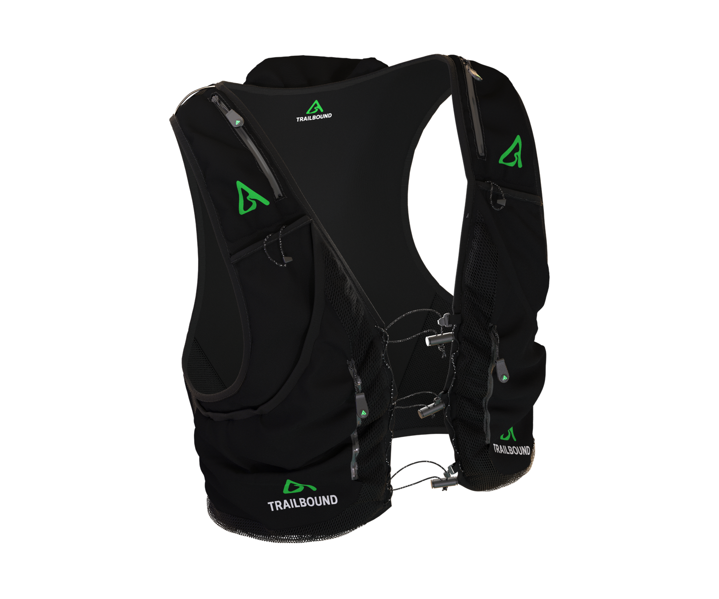 TrailBound Multi-Pocket Running Vest – Lightweight & Breathable for Runners